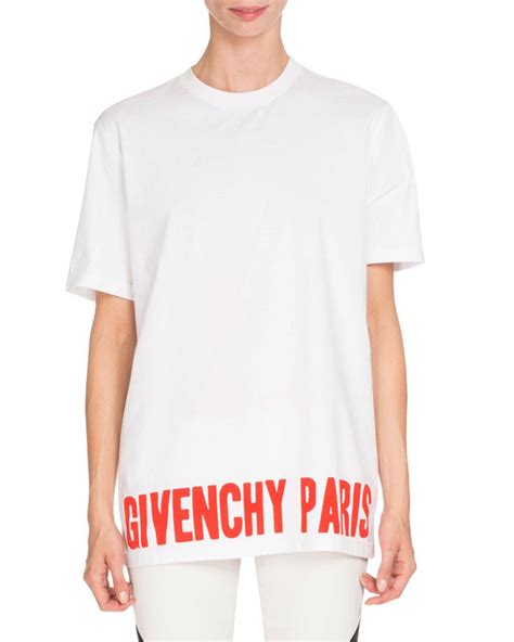 givenchy paris t-shirt - white|givenchy graphic crewneck t shirt.